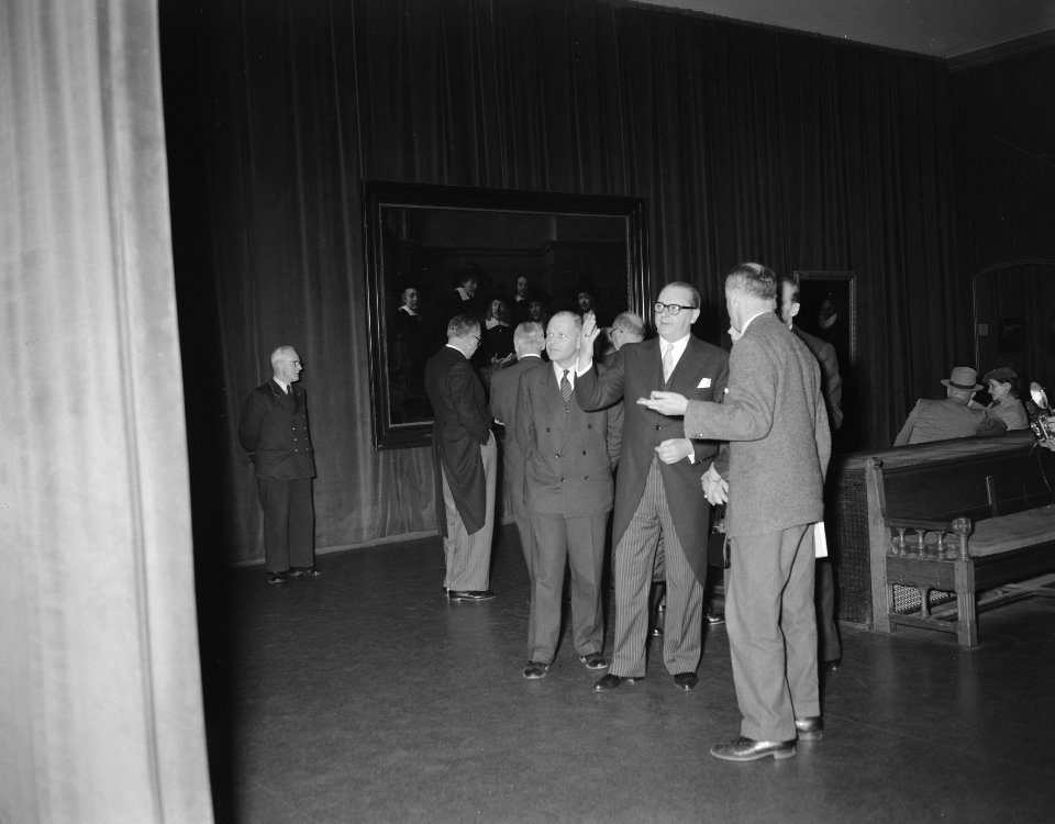 De Duitse minister van Buitenlandse Zaken, Heinrich von Brentano bezoekt het Rij, Bestanddeelnr 907-6311