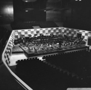 De Doelen te Rotterdam, overzicht grote zaal, Bestanddeelnr 919-1373