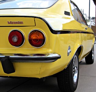 Yellow classic automotive