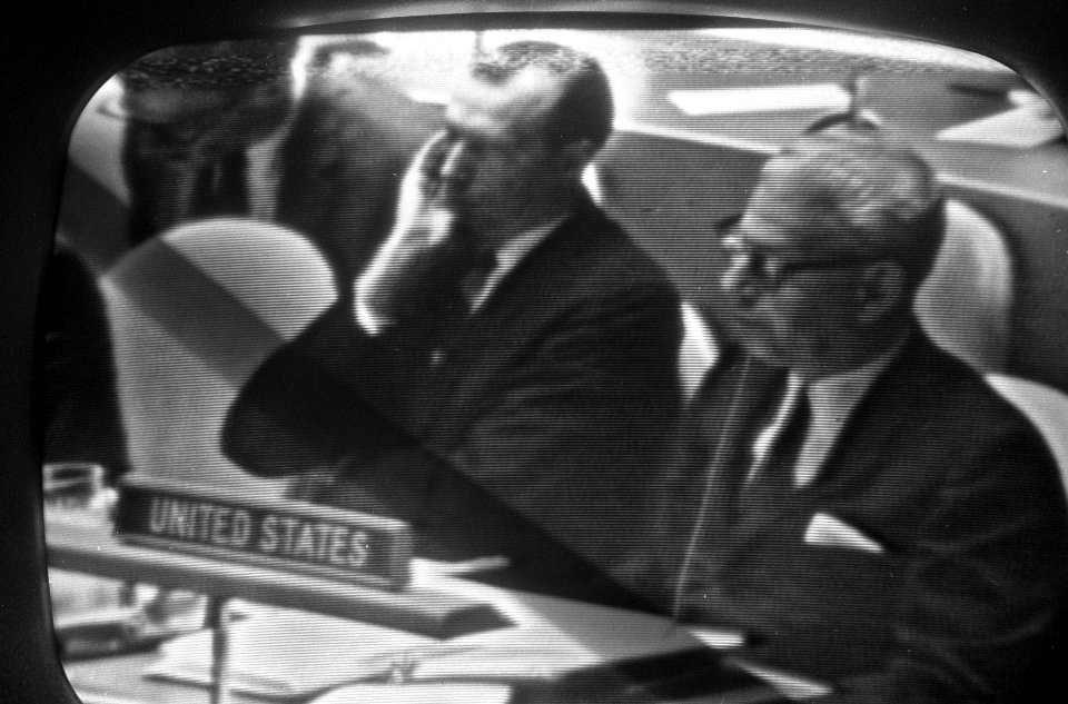 De Amerikaanse delegatie met Arthur Goldberg, Bestanddeelnr 920-4196