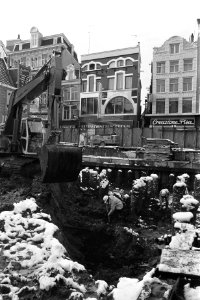 De archeologische dienst van Amsterdam heeft aan Kalverstraat op plaats van voor, Bestanddeelnr 931-1946