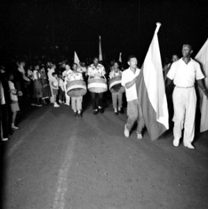 De Antilliaanse steelband tijdens het feest in het Rifstadion in Wllemstad, Bestanddeelnr 252-3652