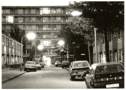 De flat aan de Adlerstraat vlak voor de sloop. NL-HlmNHA 54035076