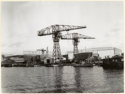 De Haarlemse scheepswerf en fabriek Conrad Stork aan het Spaarne. NL-HlmNHA 54004562