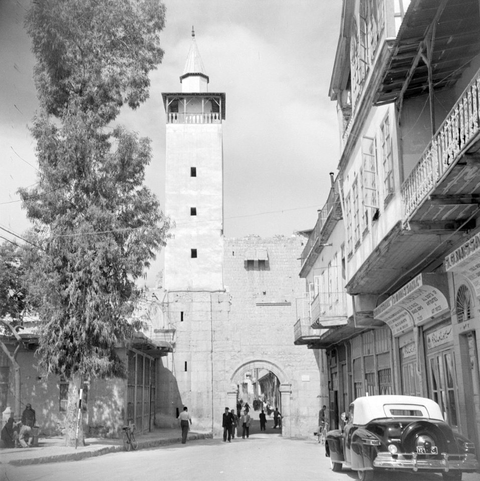 De Bab Sharqi (Oostpoort) in de stadsmuur van Damascus, Bestanddeelnr 255-5863