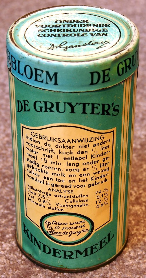De Gruyters blauw wit kindermeel busje, foto3