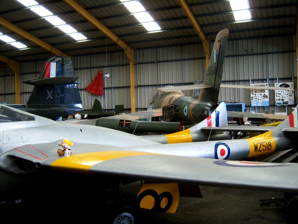De Havilland Vampire T.11 WZ518, NELSAM, 27 June 2015 (2)