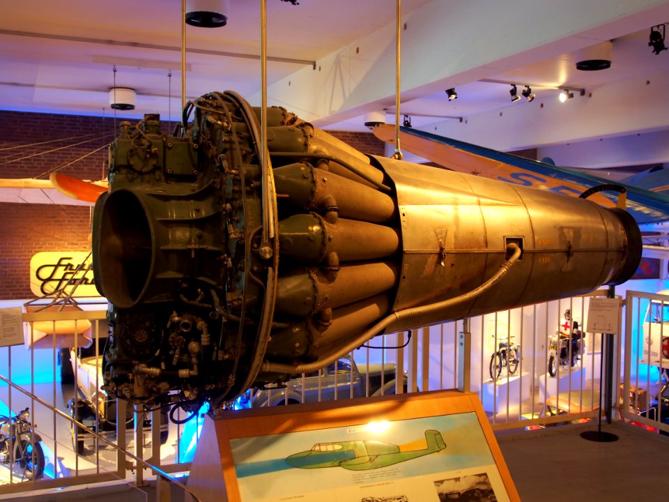 De Havilland Goblin III engine Teknikens och Sjöfartens hus, Science and Maritime House