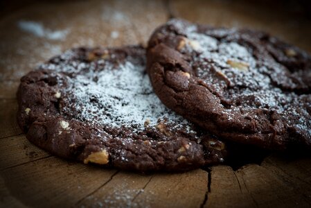 Nuts chocolate nut cookies delicious photo