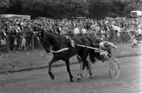 De Fransman J. Roussel wint met het paard Tatusca d'Avril en maakt ereronde, Bestanddeelnrnr. 923-6309 tot en met 923-6317