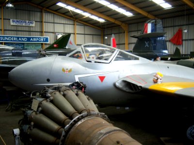 De Havilland Vampire T.11 WZ518, NELSAM, 27 June 2015 (1)