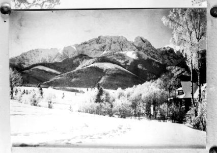 De Giemont in het Tatra-gebergte in de winter Reproductie van foto, Bestanddeelnr 190-1005 photo