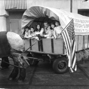 De familie Gillis uit Amerika met huifkar in Nederland, familie Gillis, Bestanddeelnr 916-1068