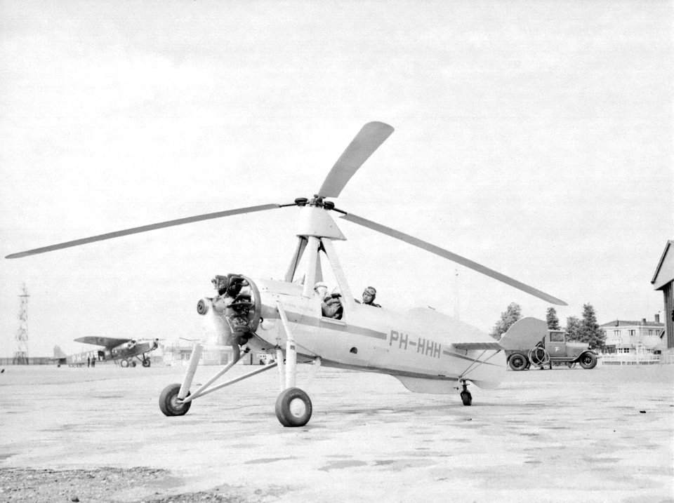 De Cierva autogiro PH-HHH bijgenaamd de 'Donna Dulcinea' van de Nederlandse Luch, Bestanddeelnr 255-8626