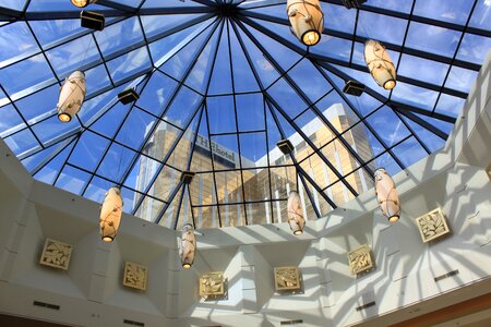 The hotel glass window