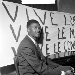 De Congolese leider Patrice Loemoemba in Brussel, Bestanddeelnr 910-9736