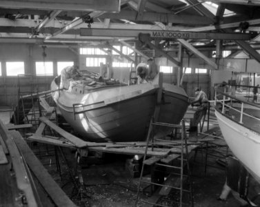 De Groene Draeck in aanbouw bij G de Vries Lentsch Jr (NV Amsterdamsche S…, Bestanddeelnr 908-4631