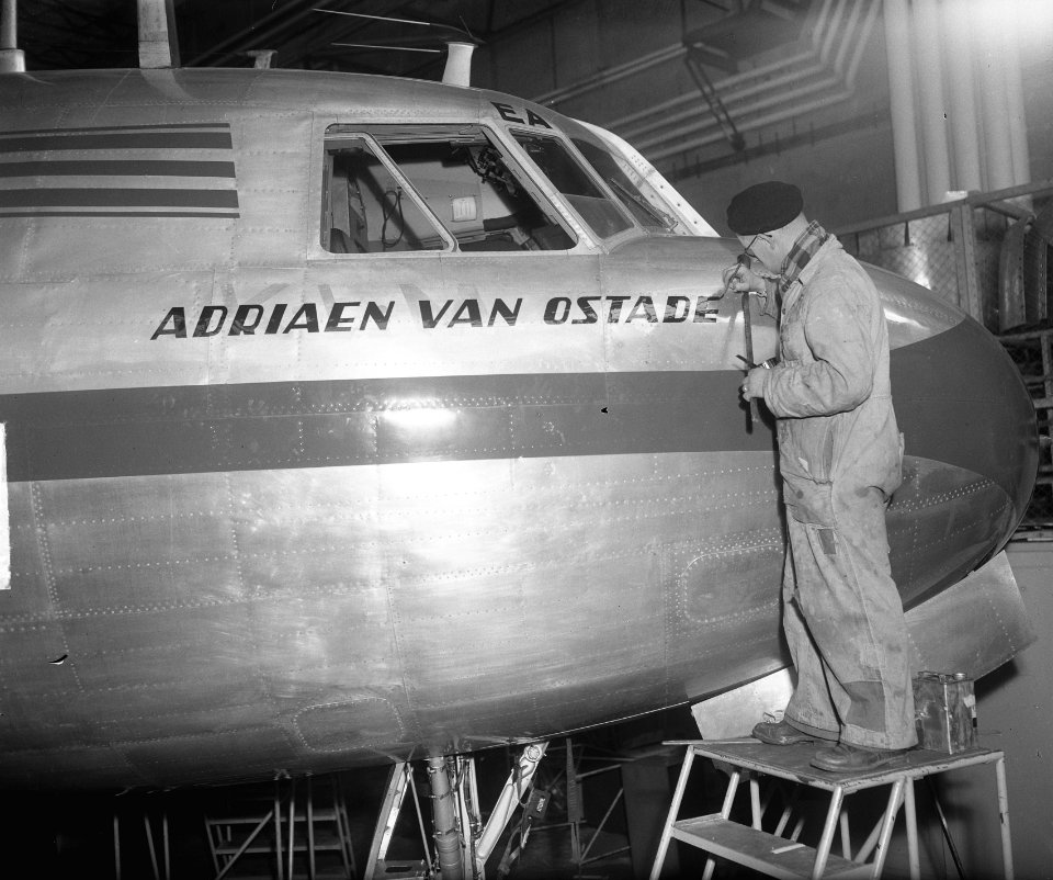 De Convairs van de KLM krijgen schildersnamen, Bestanddeelnr 903-2714