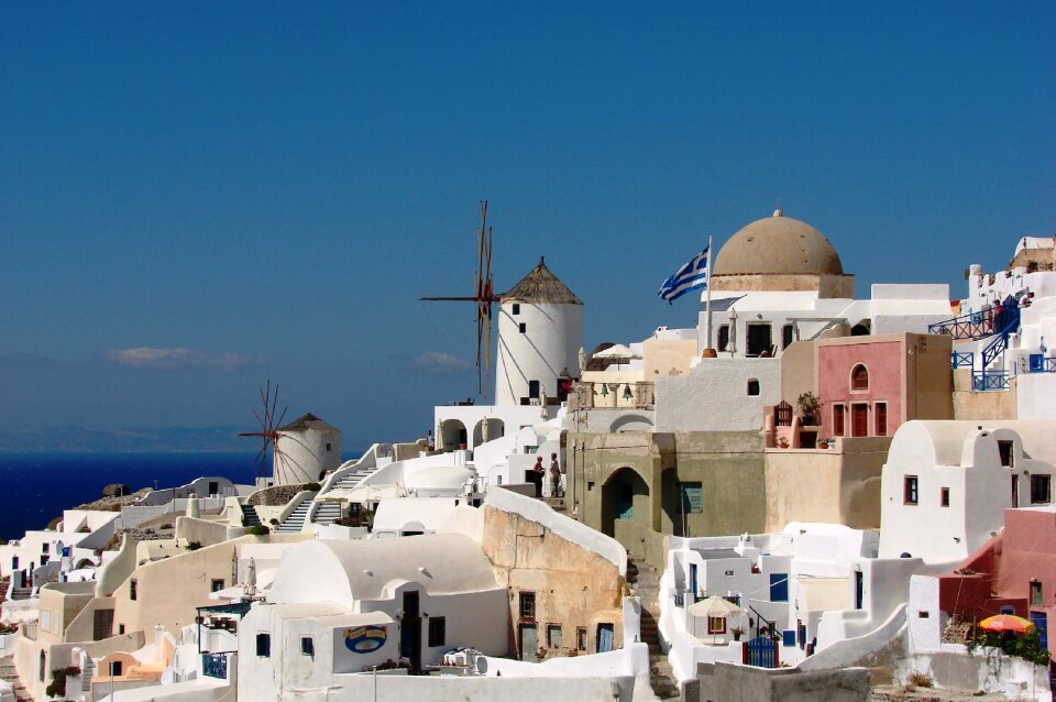 Santorini island landscape