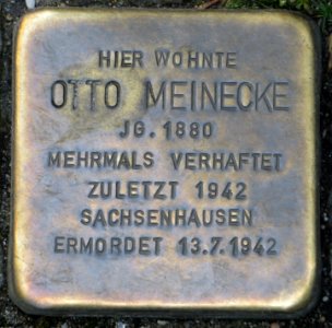 Dortmund Stolperstein Otto Meinecke