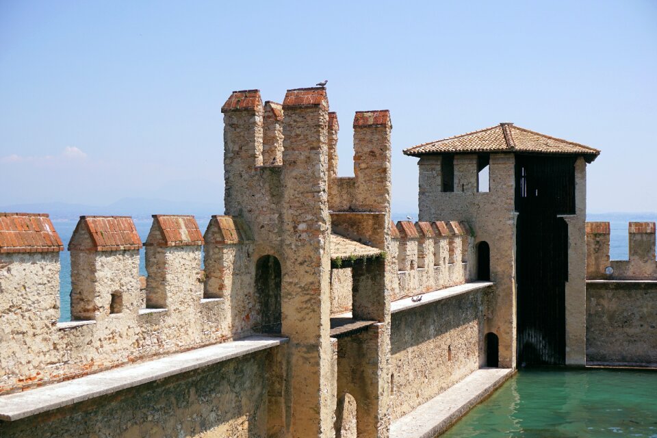 Middle ages wall fortress photo