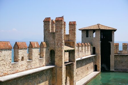 Middle ages wall fortress photo