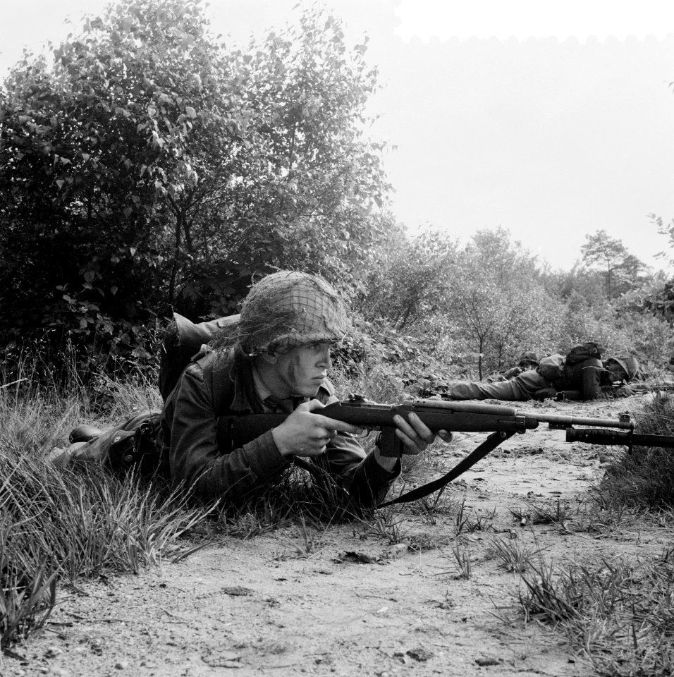Driedaagse militaire oefening voor het 43e regiment infanterie van de Harskamp , Bestanddeelnr 908-8211