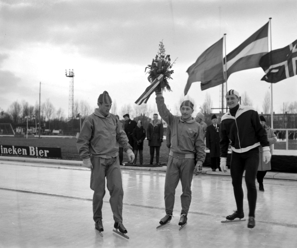 Drielandenschaatswedstrijden op Jaap Eden baan te Amsterdam, Bestanddeelnr 913-5600