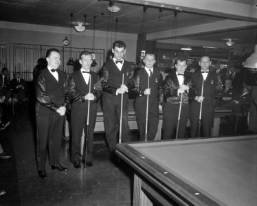 Driebandentoernooi Nederland tegen Belgie, v.l.n.r. R. Steylaerts (B), H. de Ruy, Bestanddeelnr 912-1389