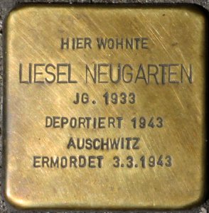 Dortmund Stolperstein Liesel Neugarten