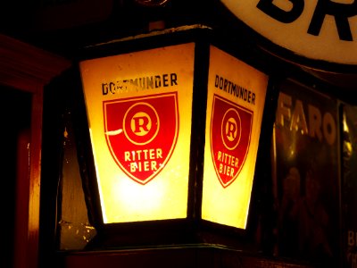 Dortmunder Ritterbier lichtreclame