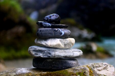 Meditation healing stones relaxation massage