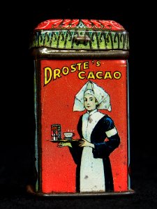 Droste cacao sample blikje, foto