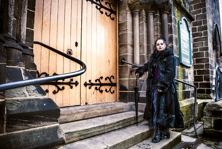 Gothic woman pose