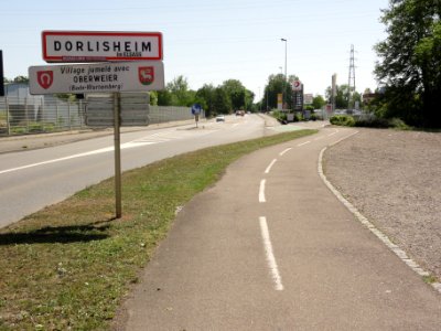 Dorlisheim (Bas-Rhin) city limit sign 06 photo