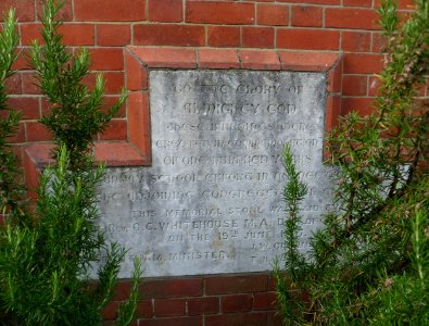 Dorking United Reformed Church, West Street, Dorking (NHLE Code 1230093) (July 2013) (Foundation Stone)