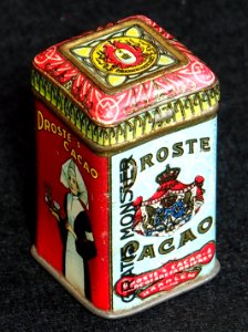 Droste cacao sample blikje met verpleegster zonder kruis, foto2