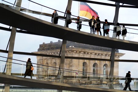 The reichstag people the flag of germany