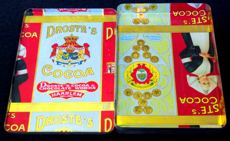 Droste Cocoa blik met afbeelding aan de binnenkant foto 3