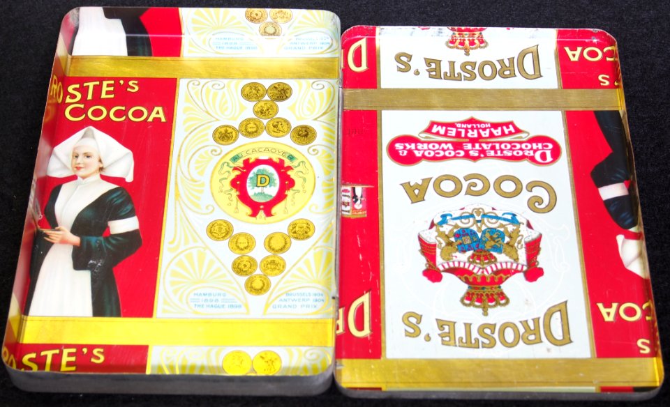 Droste Cocoa blik met afbeelding aan de binnenkant foto 4
