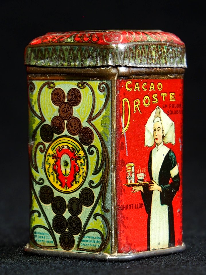 Droste cacao echantillon blikje, foto2