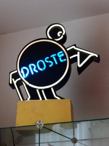 Droste mannetje lichtreclame foto 1