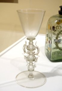 Drinking Vessel, Netherlands, c. 1670, glass - Brooklyn Museum - DSC09127