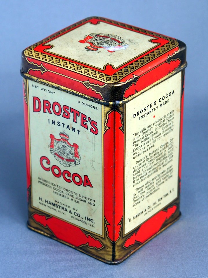 Drostes instant Cocoa packed by H Hamstra & Co, Inc 8 ounces blikje, foto 5