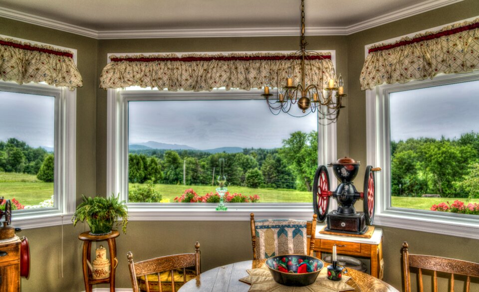 Dining room landscape nature