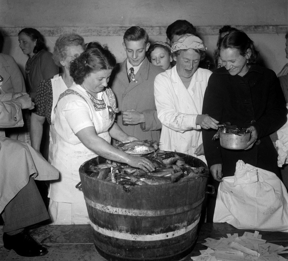 Drie oktober Leiden haring en wittebrood, Bestanddeelnr 904-7892