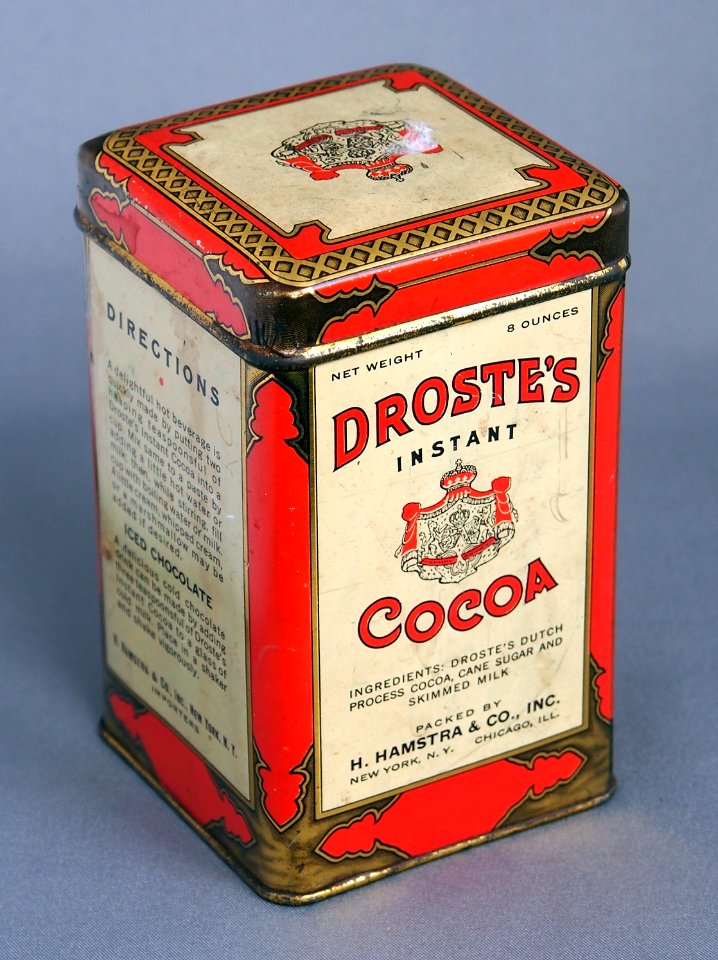 Drostes instant Cocoa packed by H Hamstra & Co, Inc 8 ounces blikje, foto 6