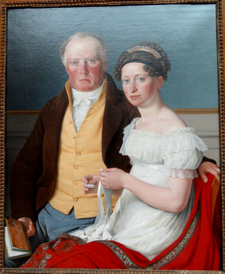 Double Portrait of Count Preben Bille-Brahe and His Second Wife, Johanne Caroline, nee Falbe, by Christoffer Wilhelm Eckersberg - Ny Carlsberg Glyptotek - Copenhagen - DSC09266