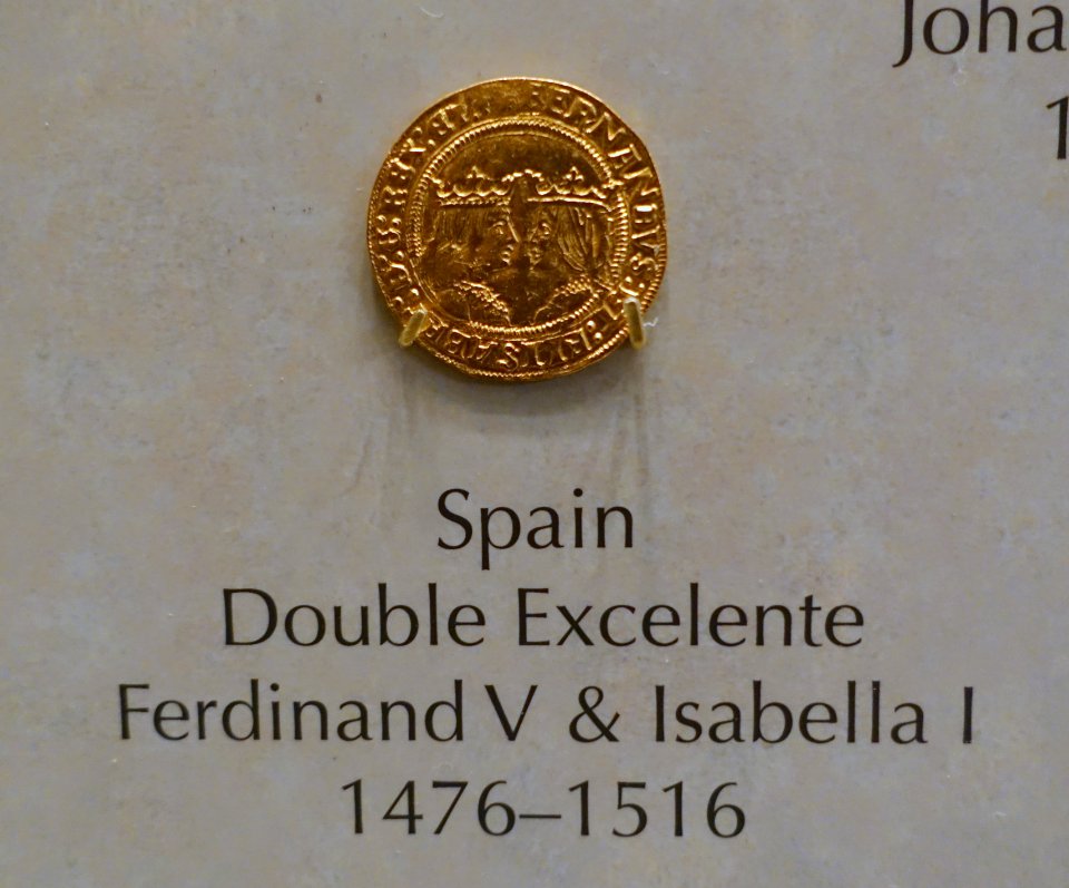 Double Excelente, Spain, Ferdinand V & Isabella I, 1476-1516 - National Museum of American History - DSC00272