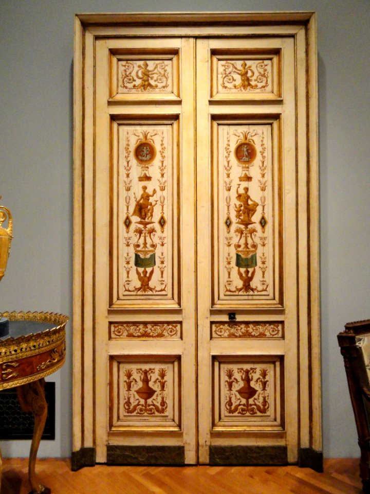 Double-leaf Doors, 1790s, Pierre Rousseau, France, oil on wood - Cleveland Museum of Art - DSC08833